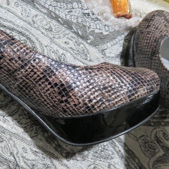Guess by Marciano Andrea Platform Snakeskin Heels Pumps stilettos 7.5 Gorgeous! - Picture 8 of 13